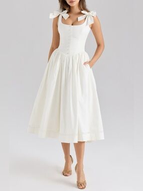 House of CB | Dresses | House Of Cb Odessa White Embroidered Mini Dress  Nwot